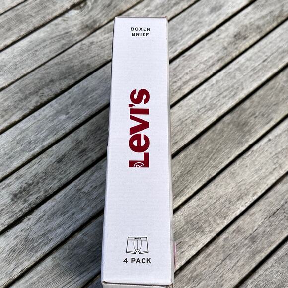 Levi’s 4 Pack Boxer Brief For Mens Size L High Comfort Cotton Stretch Large New - Picture 12 of 16